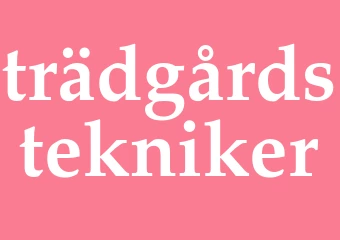 Synonym trädgårdstekniker