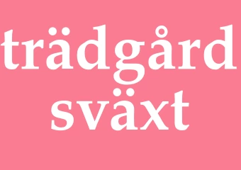 Synonym trädgårdsväxt