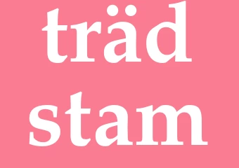 Synonym trädstam