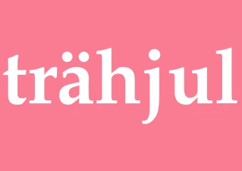 Synonym trähjul