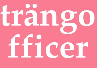 Synonym trängofficer