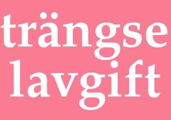 Synonym trängselavgift