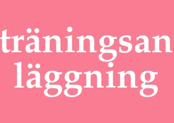Synonym träningsanläggning