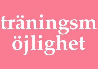 Synonym träningsmöjlighet