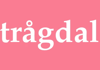 Synonym trågdal