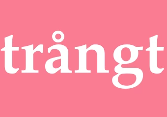 Synonym trångt