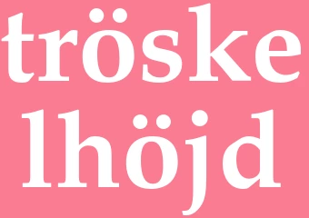 Synonym tröskelhöjd