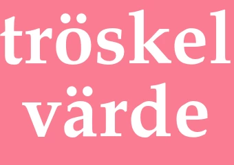 Synonym tröskelvärde