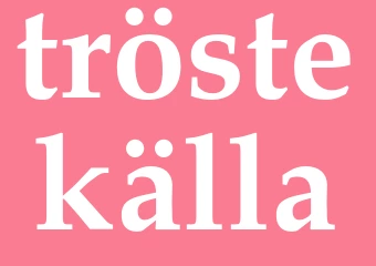 Synonym tröstekälla