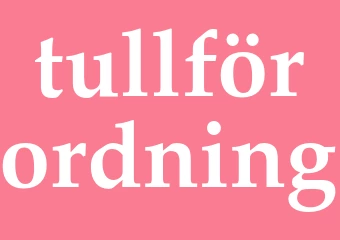 Synonym tullförordning