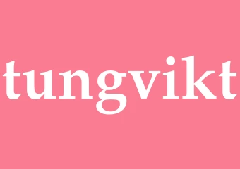 Synonym tungvikt