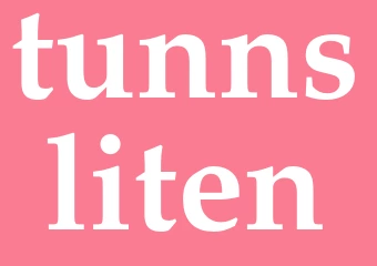 Synonym tunnsliten