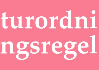 Synonym turordningsregel