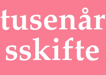 Synonym tusenårsskifte
