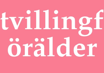Synonym tvillingförälder