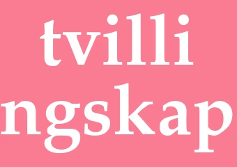 Synonym tvillingskap