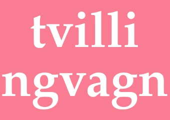Synonym tvillingvagn