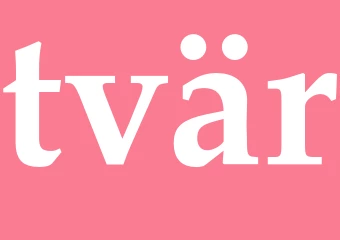 Synonym tvär