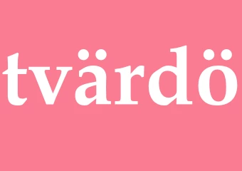Synonym tvärdö