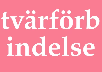 Synonym tvärförbindelse