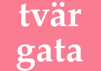 Synonym tvärgata