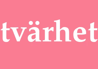 Synonym tvärhet