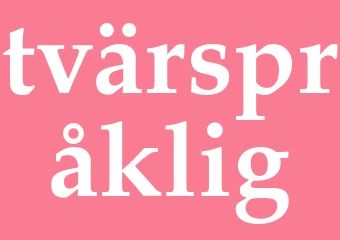 Synonym tvärspråklig