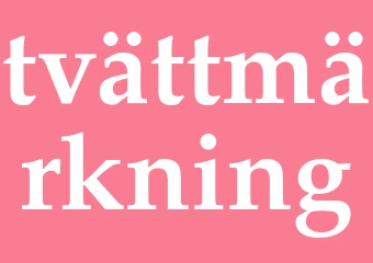 Synonym tvättmärkning