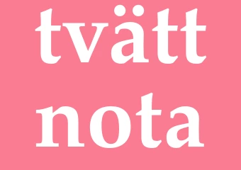 Synonym tvättnota