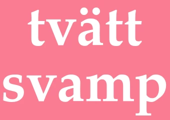 Synonym tvättsvamp