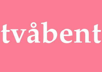 Synonym tvåbent