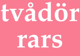Synonym tvådörrars