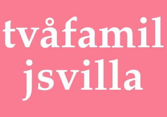 Synonym tvåfamiljsvilla