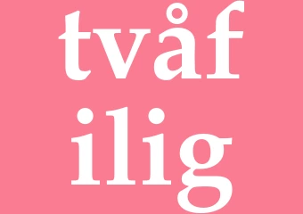Synonym tvåfilig