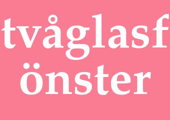 Synonym tvåglasfönster