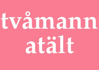 Synonym tvåmannatält