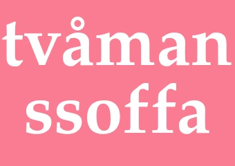 Synonym tvåmanssoffa