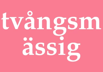 Synonym tvångsmässig
