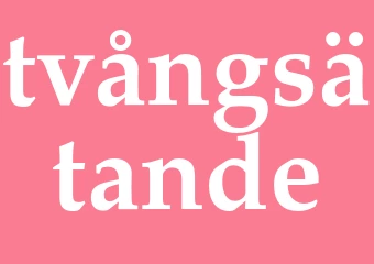 Synonym tvångsätande
