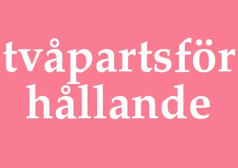 Synonym tvåpartsförhållande