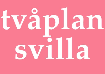 Synonym tvåplansvilla