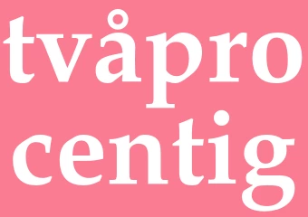 Synonym tvåprocentig