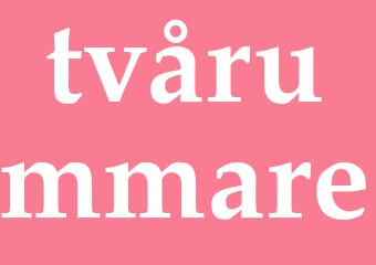 Synonym tvårummare