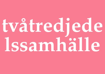 Synonym tvåtredjedelssamhälle