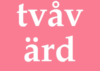 Synonym tvåvärd