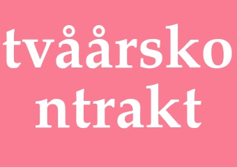 Synonym tvåårskontrakt
