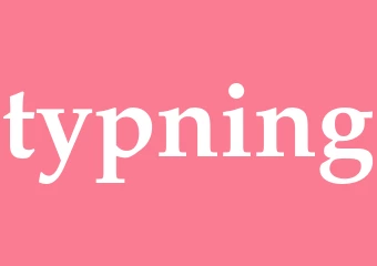 Synonym typning