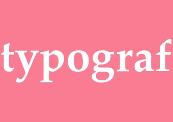 Synonym typograf