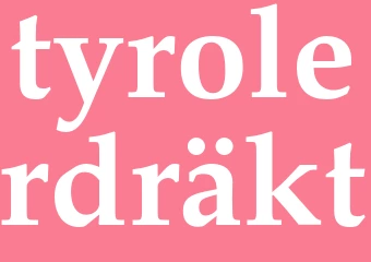 Synonym tyrolerdräkt