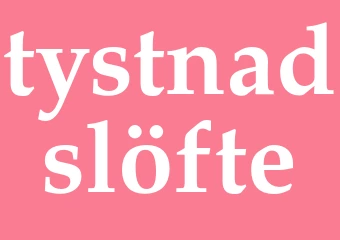 Synonym tystnadslöfte